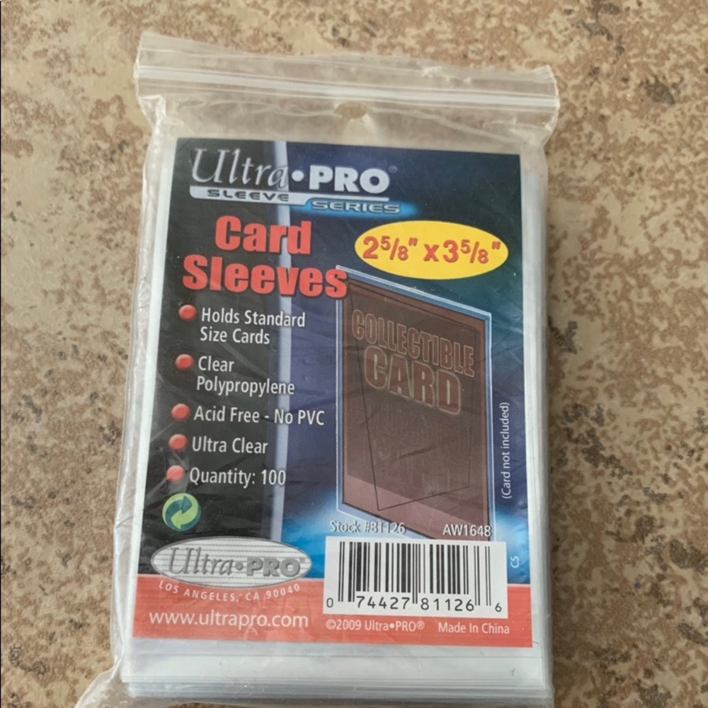 “Ultra-Pro” Card Sleeves. Quantity: 200